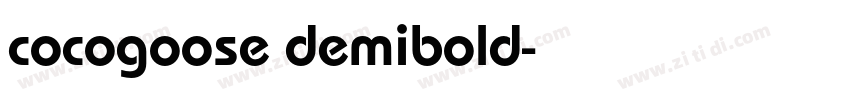 cocogoose demibold字体转换